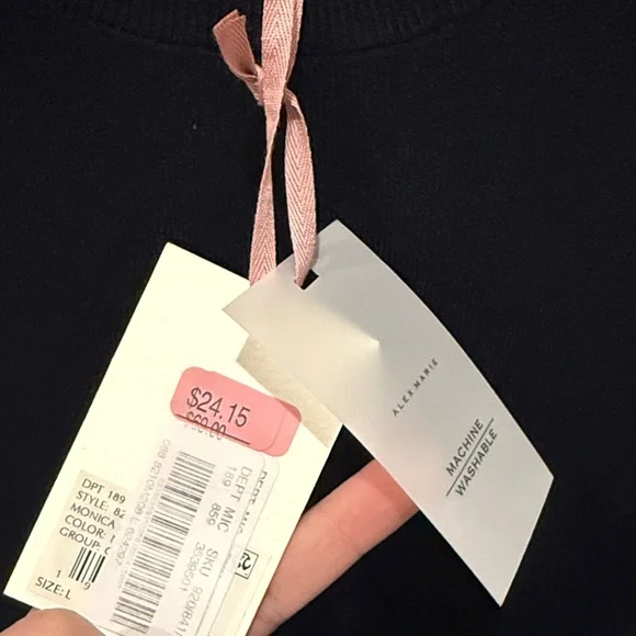 Alex Marie Midnight Blue Ruffle Tank Top - Picture 2 of 2